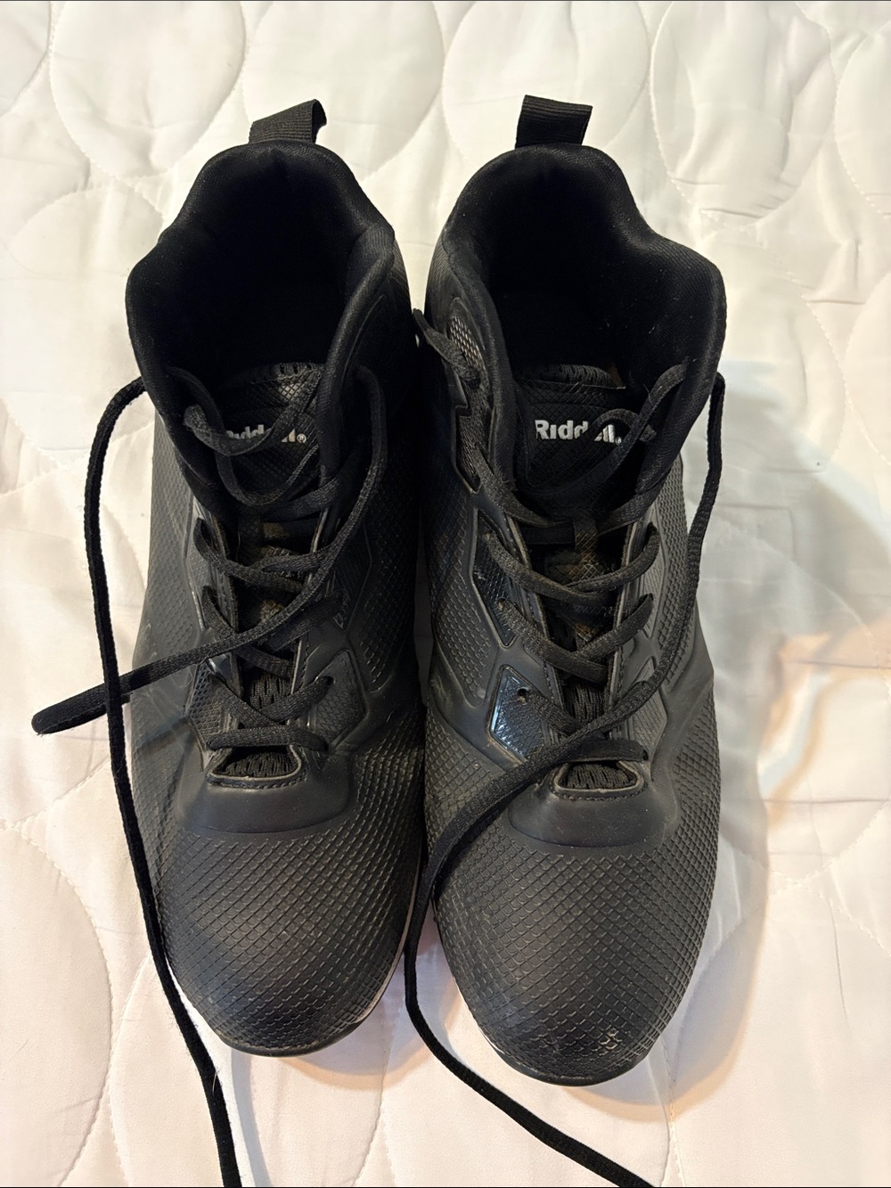 Men's Black Athletic Cleats by Ridell - High-Top Performance